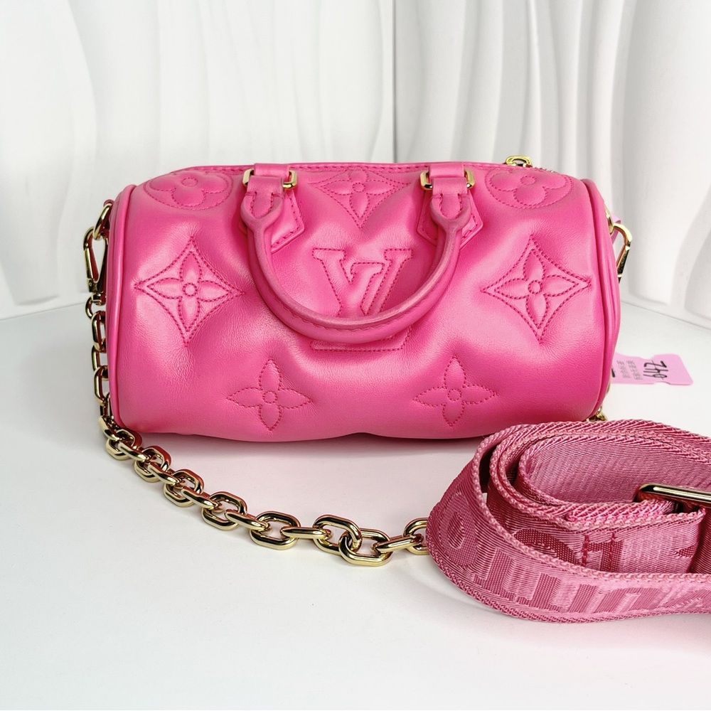 LOUIS VUITTON Bubblegram Papillon BB Handbag Crossbody Bag